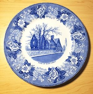 Jonroth England House Of Seven Gables Plate